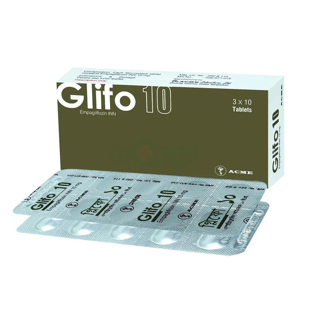 Tablet Glifo 10 mg  (30pcs)